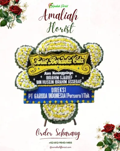 Papan Bunga Duka di Buahan